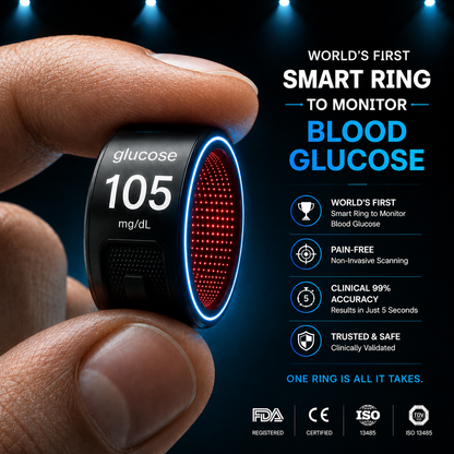 🎉 75% OFF Launch Offer🔥AuraNova™ G1 Non-Invasive Smart Ring
