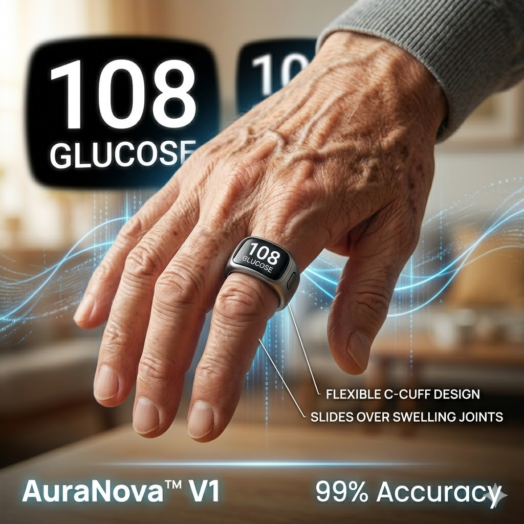 🎉 75% OFF Launch Offer🔥AuraNova™ G1 Non-Invasive Smart Ring