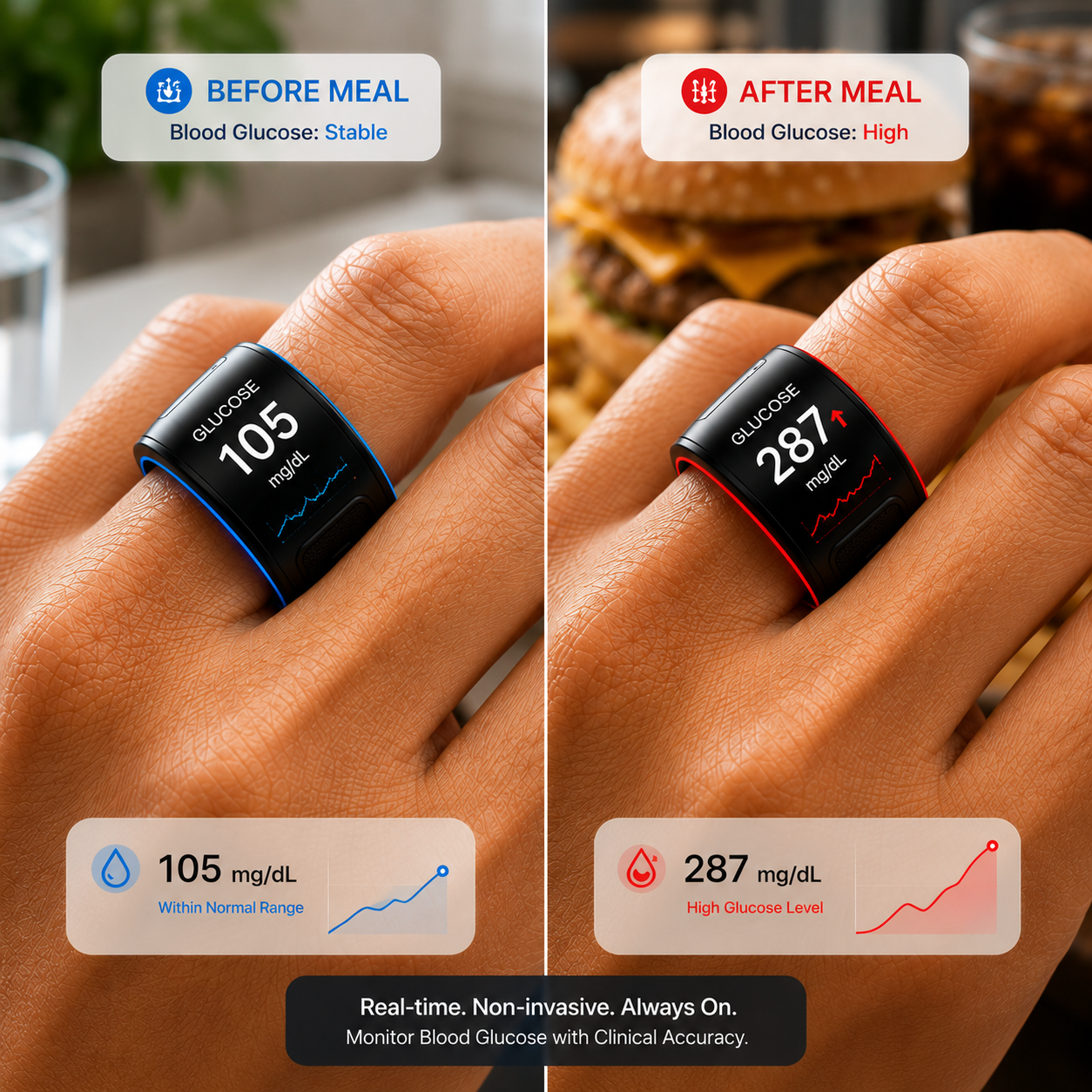 🎉 75% OFF Launch Offer🔥AuraNova™ G1 Non-Invasive Smart Ring